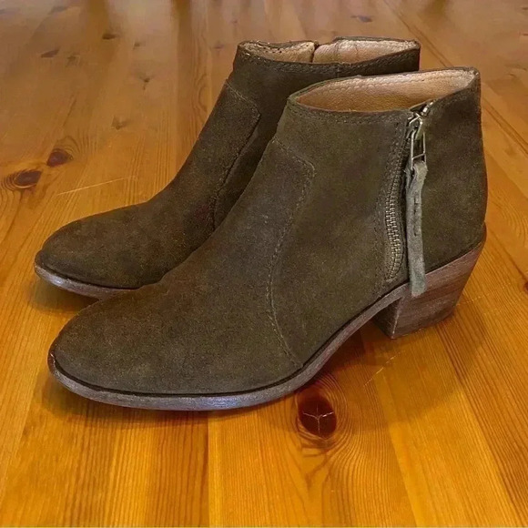 Madewell Leather Ankle Boots Brenner Brown Suede Classic - Picture 4 of 15